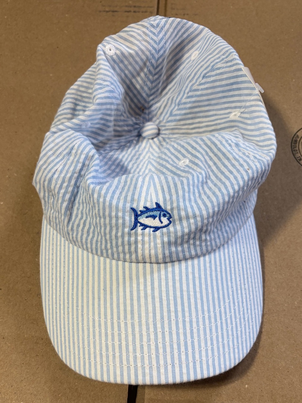 Southern Tide Seersucker Mini Skipjack Hat
